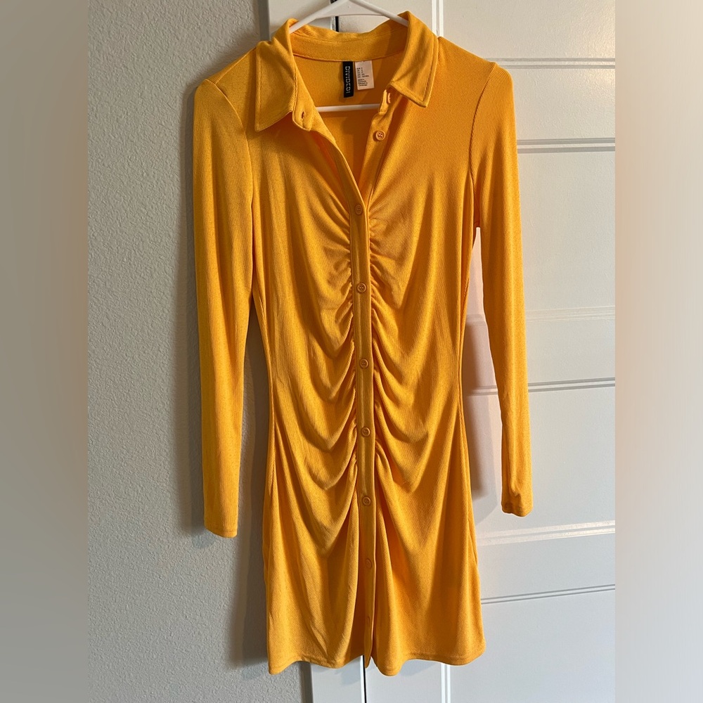 Orange bodycone dress